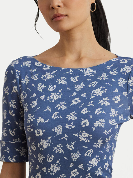 LAUREN RALPH LAUREN LAUREN RALPH LAUREN Блузка 200976991001 Голубий Slim Fit