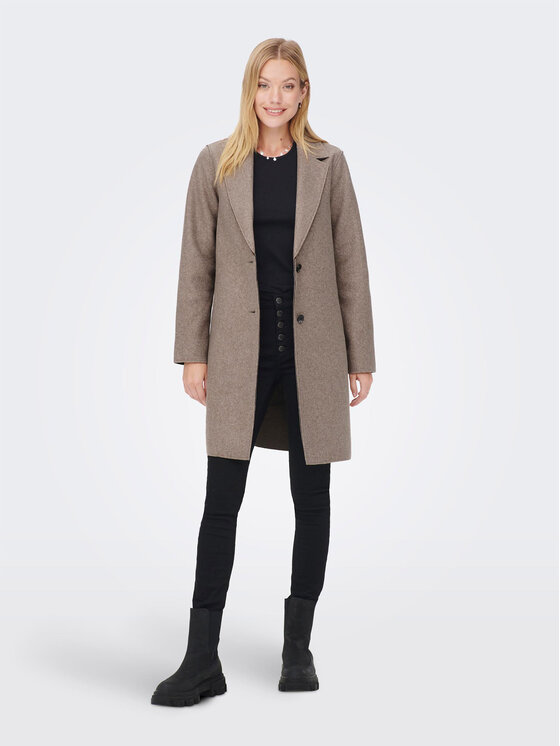 ONLY ONLY Kevad-sügis mantel 15213300 Beež Regular Fit