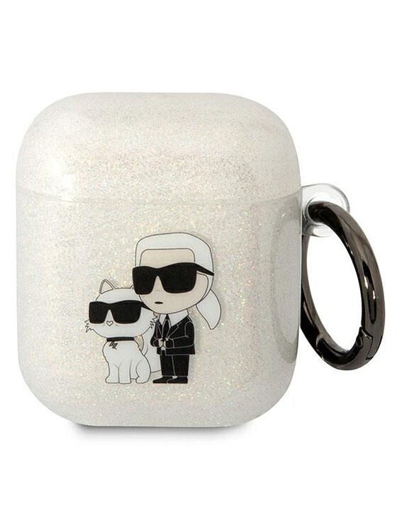 KARL LAGERFELD KARL LAGERFELD Etui na słuchawki AirPods 1/2 Przezroczysty