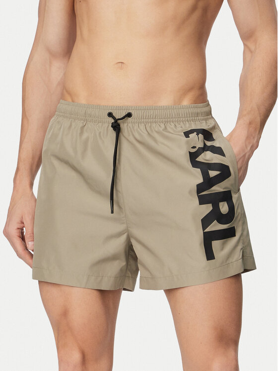 KARL LAGERFELD KARL LAGERFELD Pantaloncini da bagno A1M46013 Beige Regular Fit
