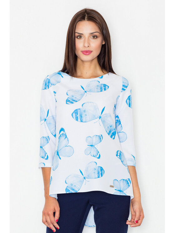 FIGL FIGL Blúzka M505 Farebná Regular Fit