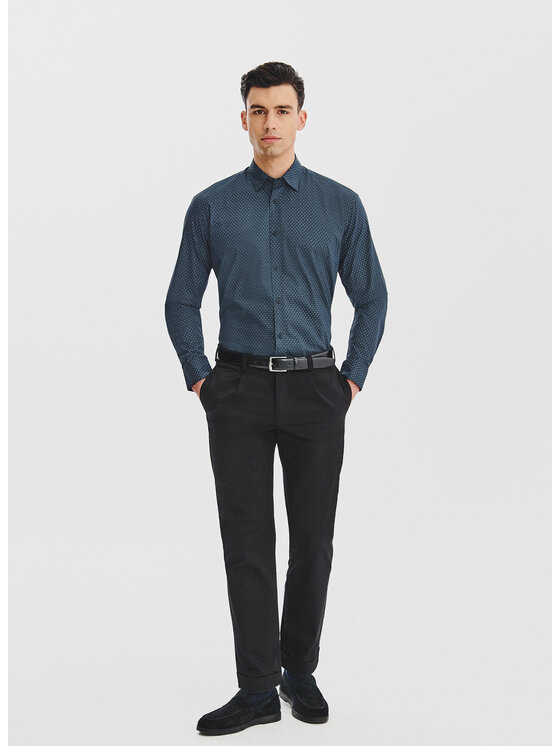 Pako Lorente Pako Lorente Koszula P25WN-1X-031 Czarny Regular Fit
