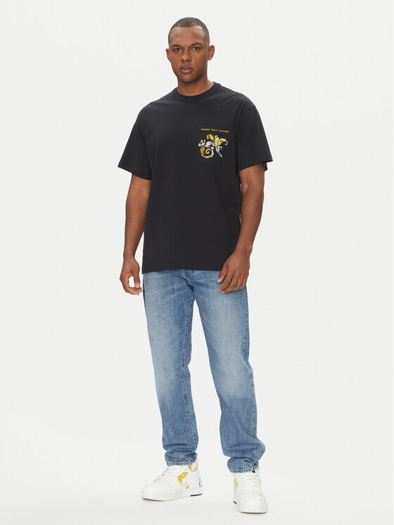 Versace Jeans Couture Versace Jeans Couture Marškinėliai 78GAH6RB Juoda Regular Fit