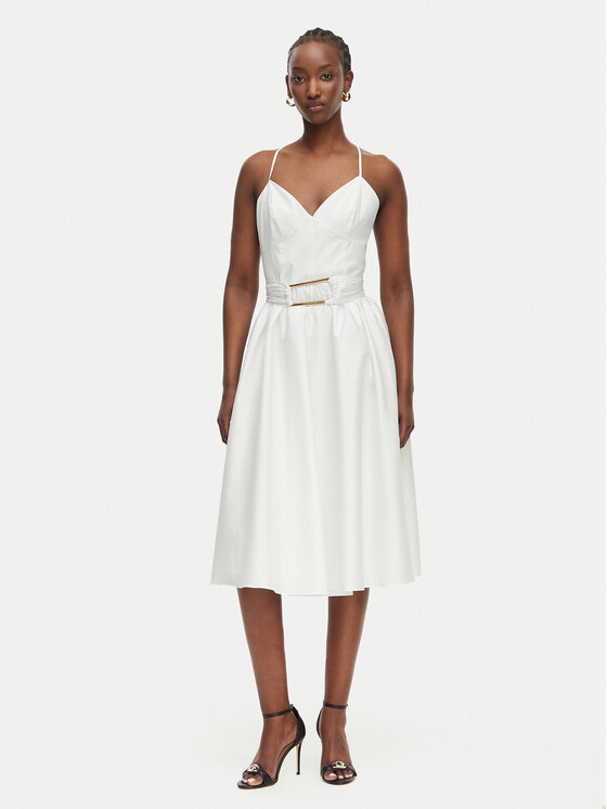 Marciano Guess Marciano Guess Kokteilinė suknelė G6GK46 W1925 Balta Regular Fit