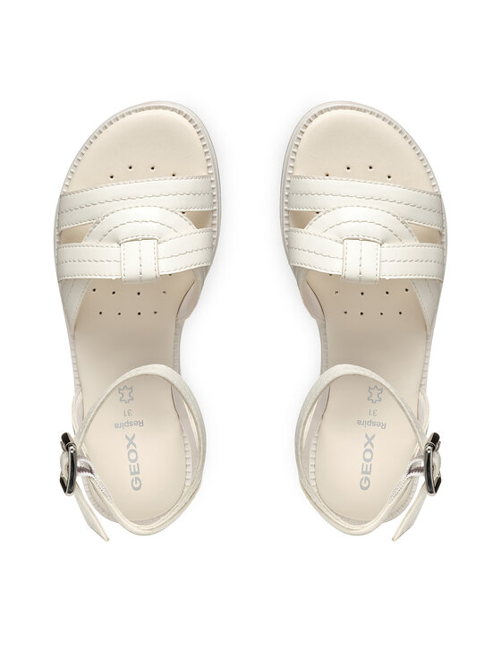 Geox Geox Sandały Jr Karly J5535B 000BC C1000 M Biały