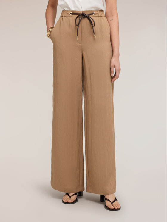 Motivi Motivi Pantaloni di tessuto P711Q004523N012 Beige Over Fit