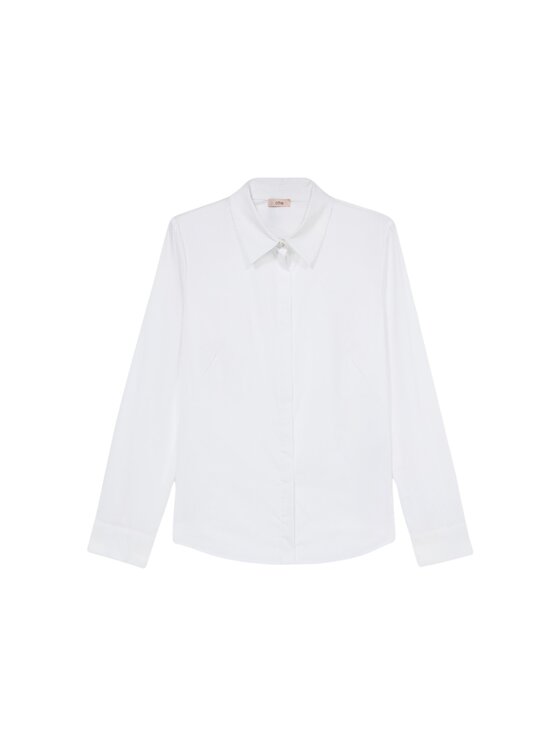 Oltre Oltre Koszula 5373R102932N011 Biały Regular Fit