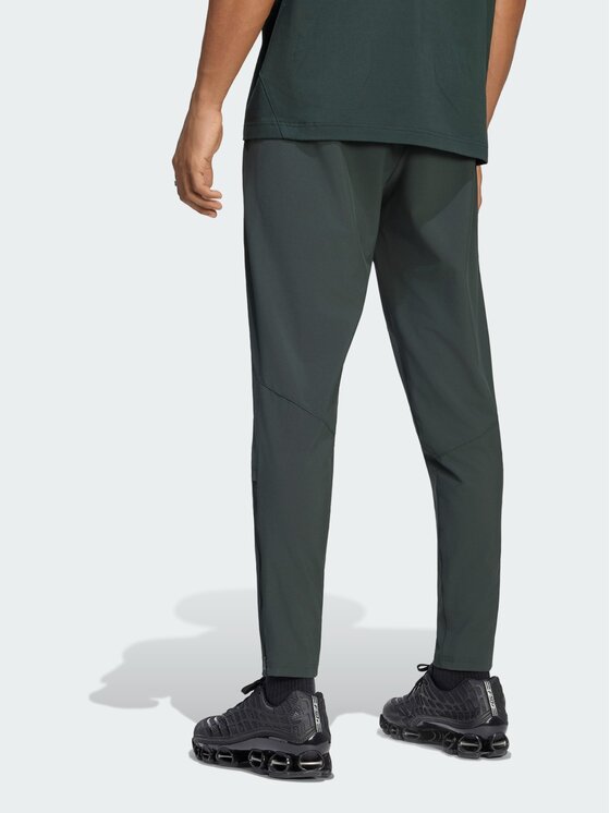 adidas adidas Spodnie materiałowe 172027 Zielony Regular Fit