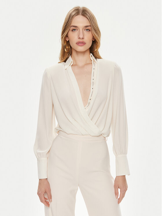 Elisabetta Franchi Elisabetta Franchi Боді CB-008-42E2-4163 Білий Regular Fit