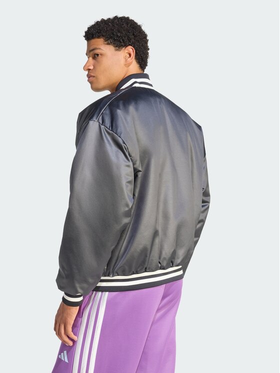 adidas adidas Kurtka bomber 161429 Czarny Loose Fit