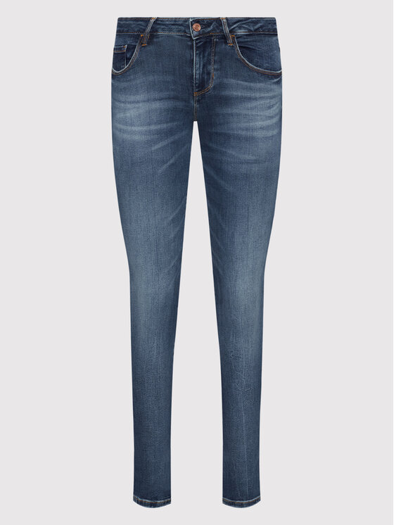 Guess Guess Jeans hlače Annette W2YA99 D4Q02 Modra Skinny Fit