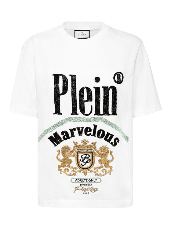 PHILIPP PLEIN PHILIPP PLEIN T-Shirt 22353 Biały Over Fit