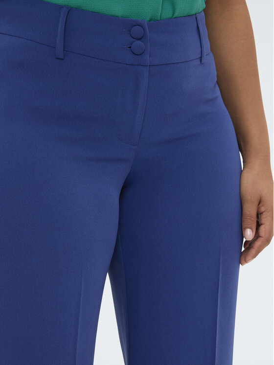 Fiorella Rubino Fiorella Rubino Pantaloni di tessuto P033T005263N024 Turchese Regular Fit