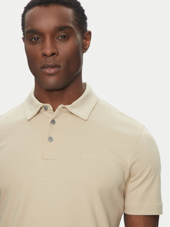 BOSS BOSS Polo Palosh 30 50471335 Beżowy Slim Fit