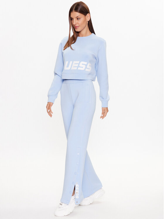 Guess Guess Felpa V3YQ02 K7UW2 Celeste Oversize