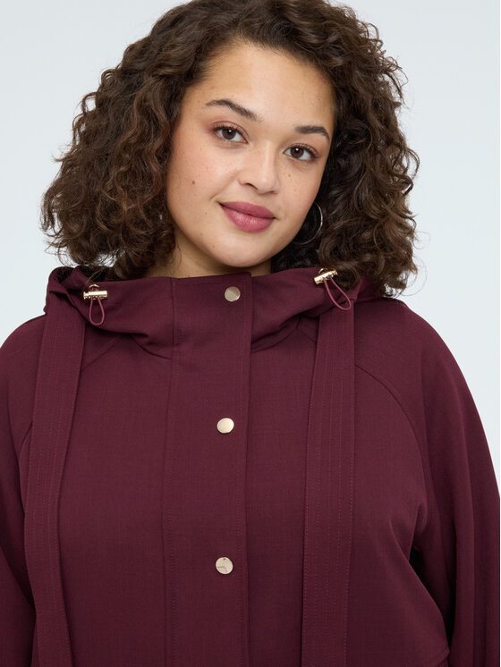 Fiorella Rubino Fiorella Rubino Cappotto invernale 8023T000371N026 Bordeaux A-Line Fit