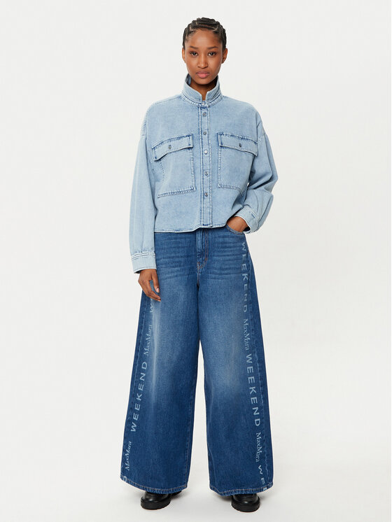 Weekend Max Mara Weekend Max Mara Jeans Lisotte 2515181091 Blu Wide Leg