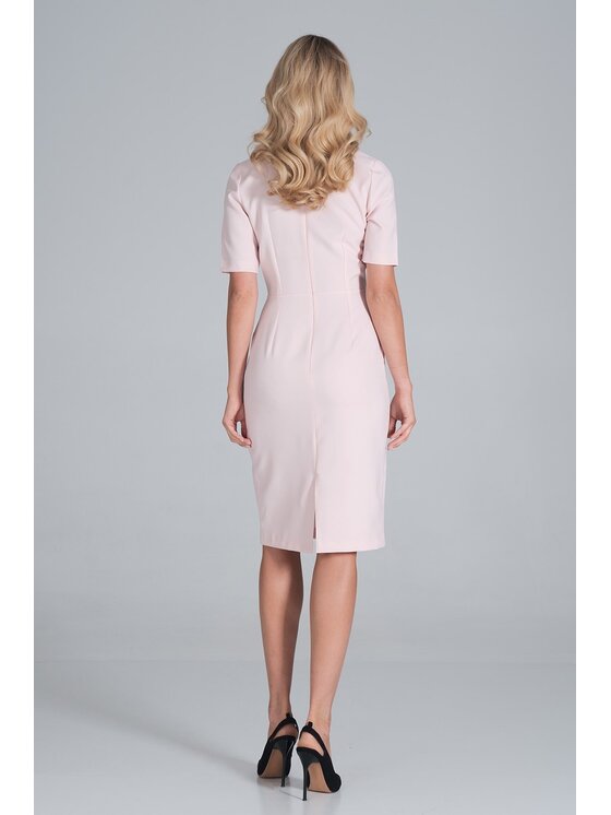 FIGL FIGL Sukienka M851 Różowy Regular Fit