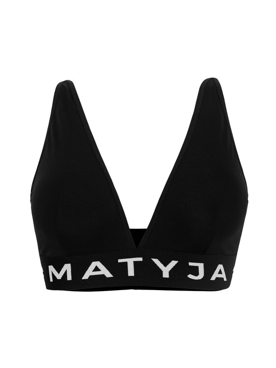 Magda Matyja Magda Matyja Biustonosz top EMMA WHITE BRA Czarny