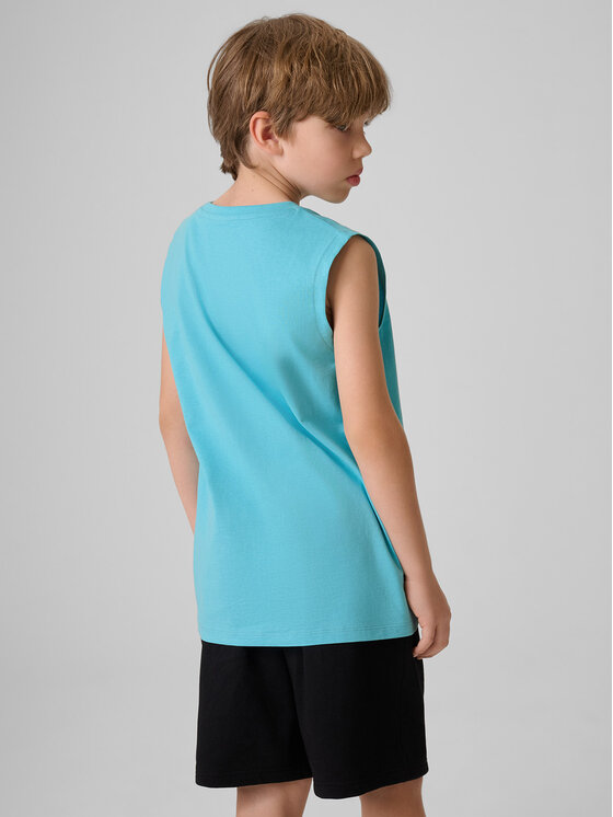4F 4F Tank top PLAY SEASON Tyrkysová Regular Fit