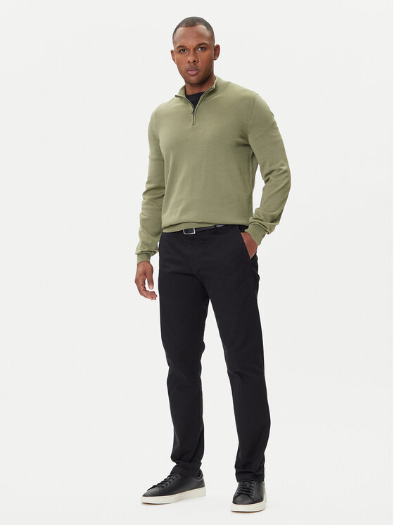 BOSS BOSS Džemper Ebenji  50528300 Zelena Regular Fit