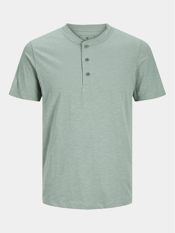Jack & Jones Jack & Jones T-Shirt Jprblunixs 12257965 Zielony Slim Fit