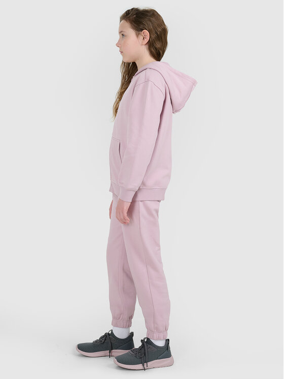 4F 4F Spodnie dresowe BASIC+ Różowy jasny Regular Fit