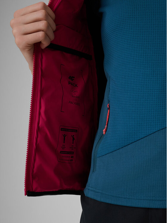 4F 4F Kamizelka TREKKING Różowy Slim Fit