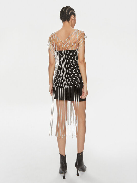 Marella Marella Vestito di rete Idina 2413741012 Oro Regular Fit