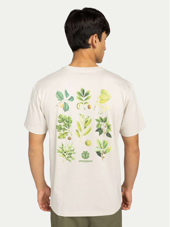 Element Element T-shirt Bigfoot Trees ELYZT00585 Écru Regular Fit