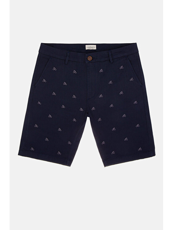 Lancerto Lancerto Szorty materiałowe Rico Granatowy Regular Fit