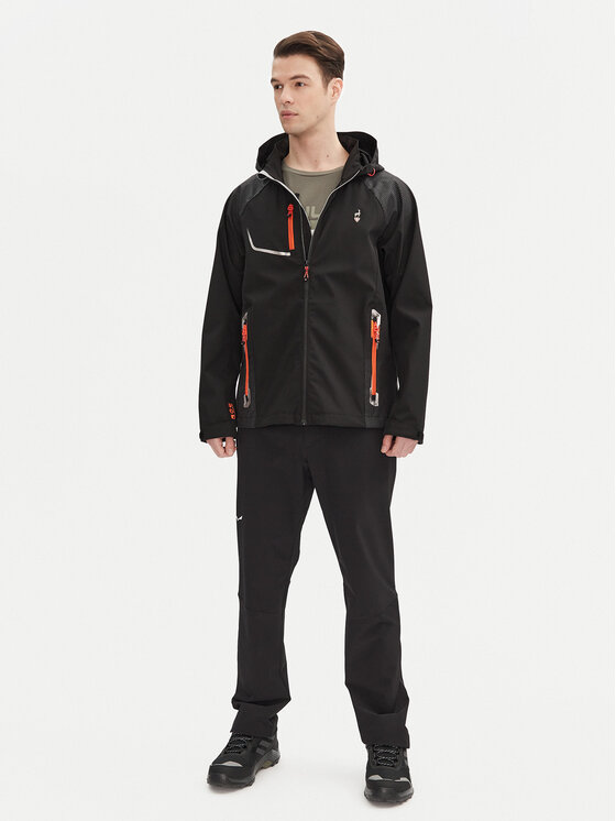 Aulp Aulp Kurtka softshell Robin Czarny Regular Fit