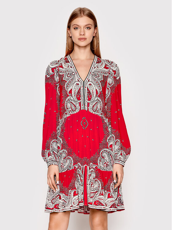 TWINSET TWINSET Každodenné šaty 221TP270A Červená Regular Fit
