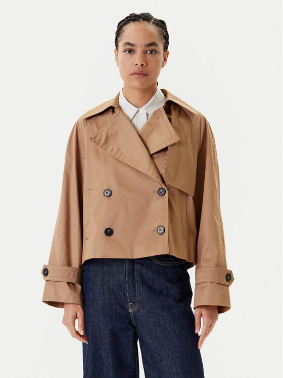 United Colors Of Benetton United Colors Of Benetton Trench 2RGCDW034 Bež Regular Fit