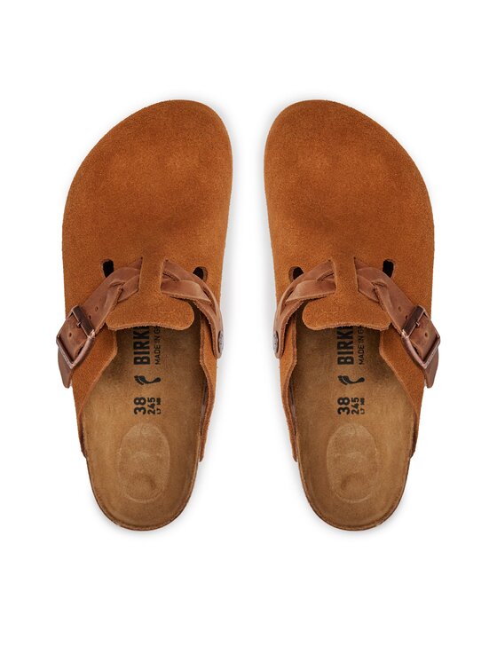 Birkenstock Birkenstock Pantoletten Boston Braided 1026713 Braun