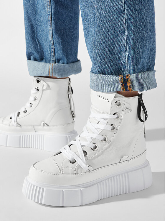 Inuikii Inuikii Sneakersy Leather Matilda 35103-033 Biela