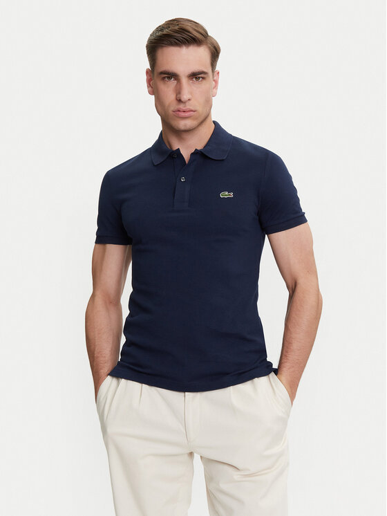 Lacoste Lacoste Polokošeľa PH4012 Tmavomodrá Slim Fit