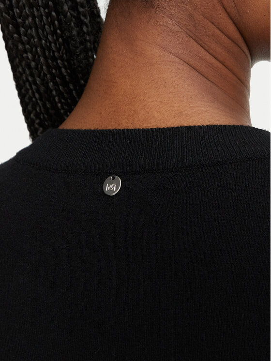 Rinascimento Rinascimento Blūze CFM0012303003 Melns Cropp Fit