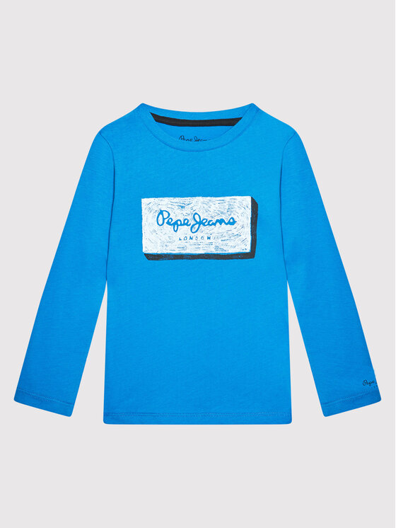 Pepe Jeans Pepe Jeans Halenka Asier PB503195 Modrá Regular Fit
