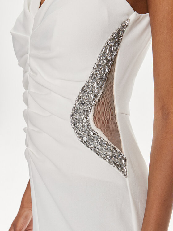 Rinascimento Rinascimento Abito da sera CFC0117706003 Bianco Regular Fit