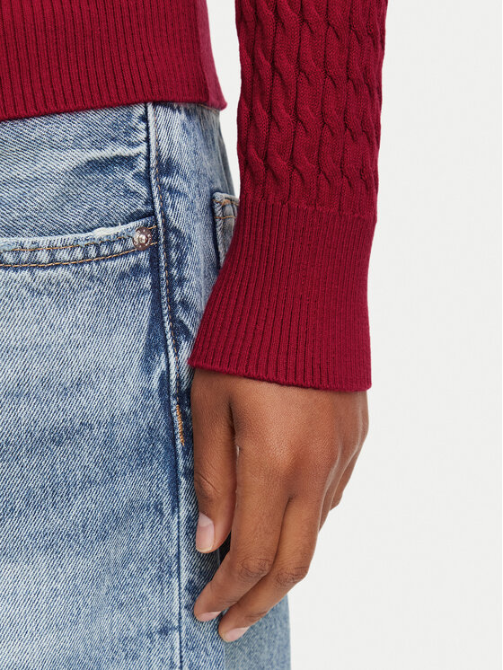 Tommy Hilfiger Tommy Hilfiger Sweter WW0WW44987 Czerwony Regular Fit