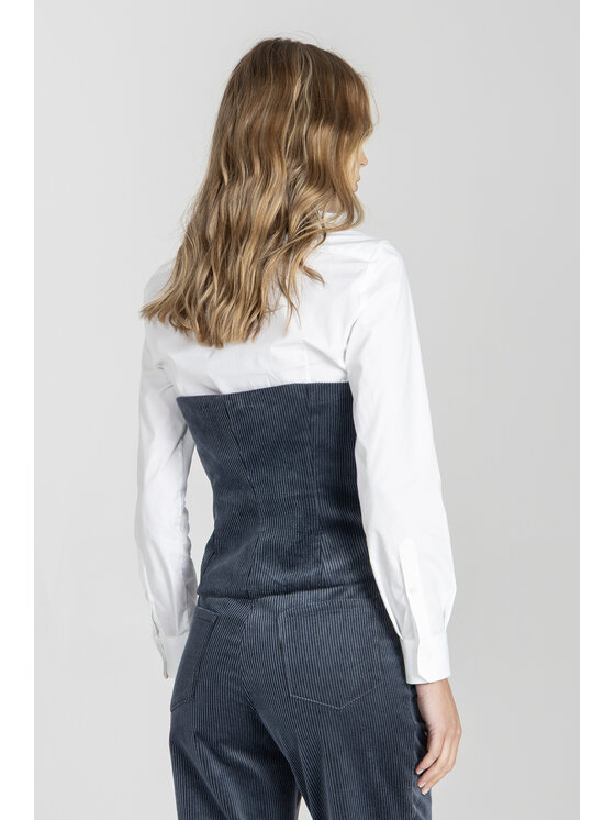 Deni Cler Milano Deni Cler Milano Kamizelka W-DC-4052-E5-D7-58-1 Granatowy Regular Fit