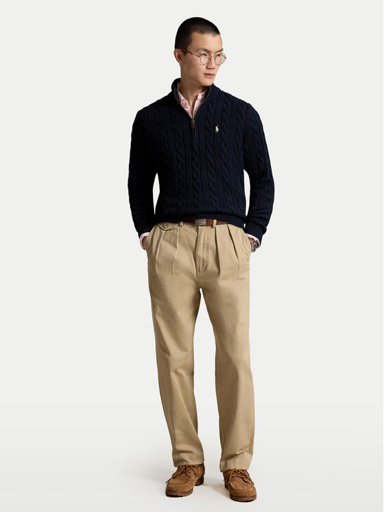 Polo Ralph Lauren Polo Ralph Lauren Πουλόβερ 710810841500 Σκούρο μπλε Regular Fit