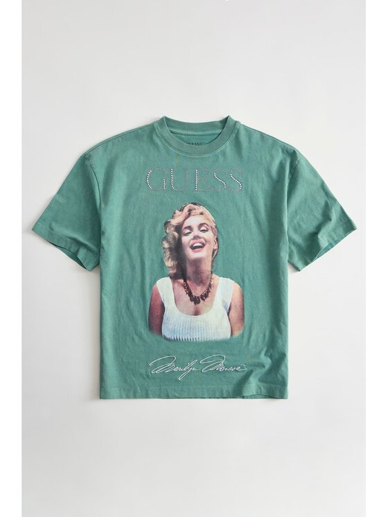 Guess Guess T-Shirt 182691 Zelená Classic Fit