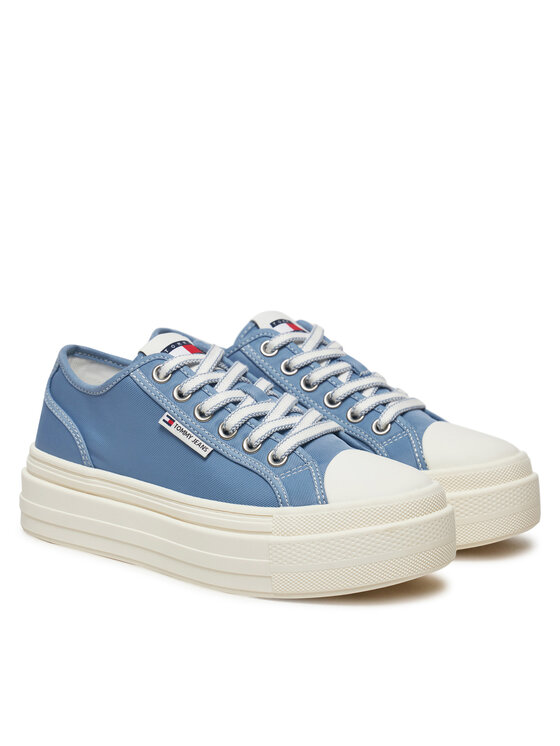 Tommy Jeans Tommy Jeans Trampki Foxing EN0EN02713 Niebieski