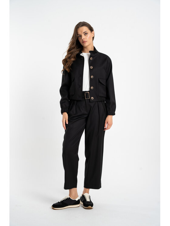 CLICK CLICK Bunda pro přechodné období 71-0114 Černá Boxy Fit