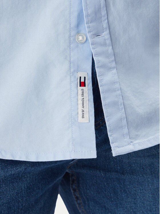 Tommy Jeans Tommy Jeans Marškiniai DM0DM23711 Šviesiai mėlyna Regular Fit