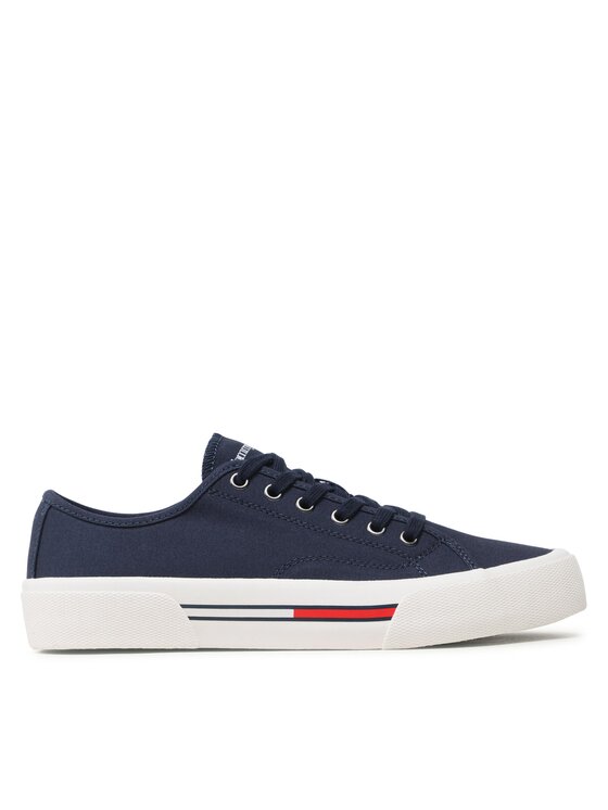 Tommy Jeans Tommy Jeans Tenniskingad Canvas Sneaker EM0EM01299 Tumesinine