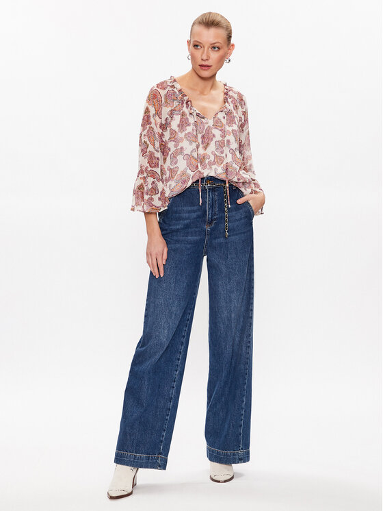 Marc Aurel Marc Aurel Bluzka 6091 1010 24621 Kolorowy Relaxed Fit