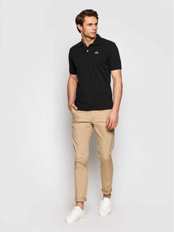 La Martina La Martina Polo BPMP01 PK031 Nero Regular Fit